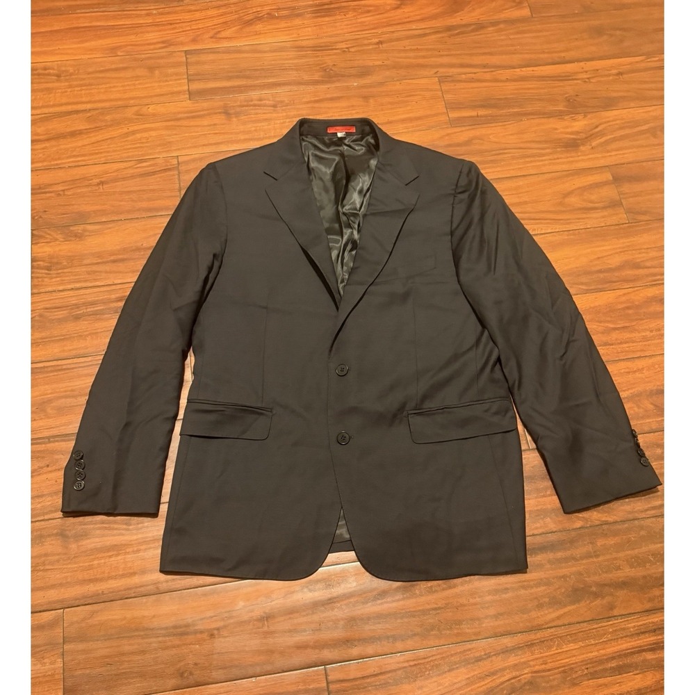 Bartorelli Napoli Wool,Cashmere Blazer 44‎ Black Sport Coat, See Measurements